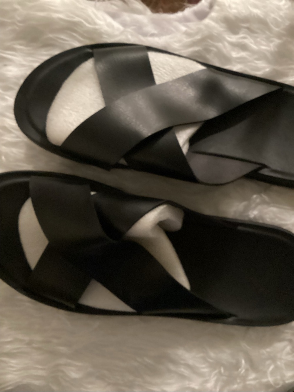 & Other Stories Black Crisscross Slide Sandals for Men